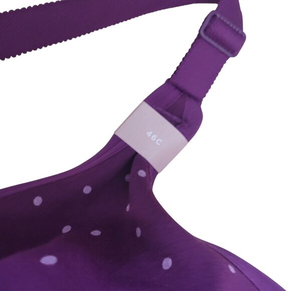 Cacique 46C Cotton Unlined Full Coverage No-Wire Bra Lace Trim Lane Bryant NEW - Picture 8 of 15